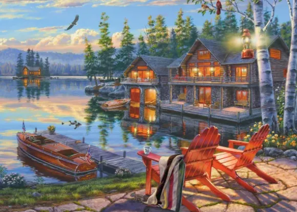 Sur les Rives du Lac Loon, New York