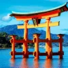 The torii of Itsukushima Shrine