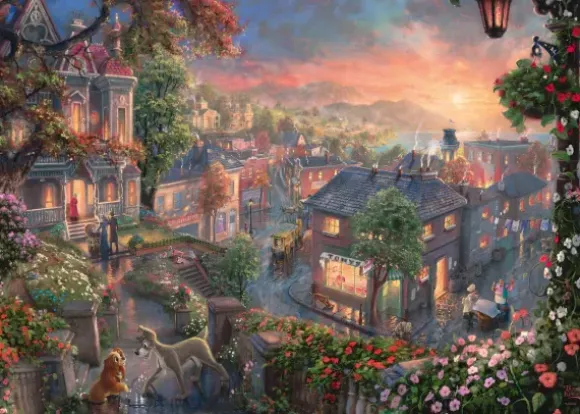 Thomas Kinkade - Disney - La Belle et le Clochard