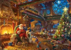 Thomas Kinkade - Santa Claus and His Secret Helper