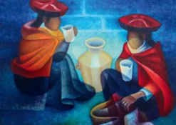 Toffoli Louis - Louis Toffoli - Les Marchandes (Pérou), 1975