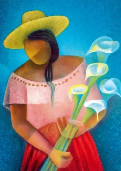Toffoli Louis - Louis Toffoli - La Femme aux Arums, 1985