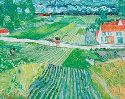 Van Gogh Vincent - Puzzle en Bois Découpé à la Main - Paysage D'Auvers