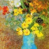 Van Gogh Vincent - Vincent Van Gogh : Vase avec marguerites et anémones