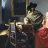 Vermeer Johannes - Johannes Vermeer - The Glass of Wine, 1661