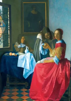 Vermeer Johannes - Vermeer- The Girl with the Wine Glass, 1659