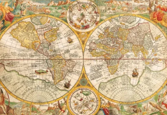 Vieille Carte du Monde