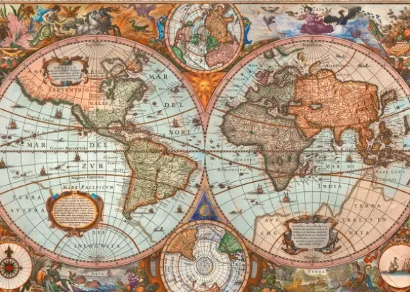 Vieille Carte du Monde