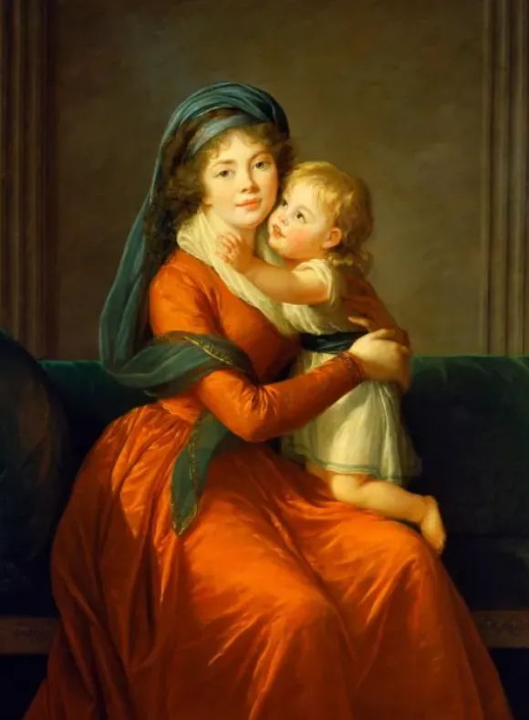 Vigee le Brun Louise-Élisabeth - Louise-Élisabeth Vigee le Brun : Princesse Alexandra Golitsyna et son fils Piotr, 1794