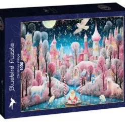 Village de Noël en Rose