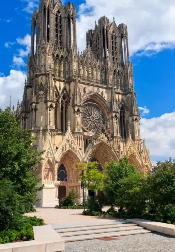 Vue sur la Cathédrale de Reims