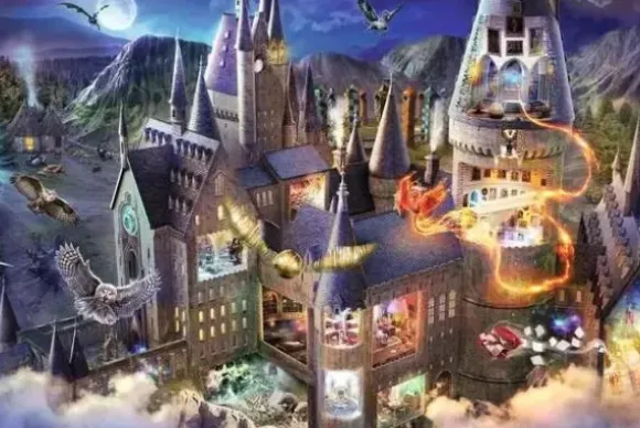 Vue sur le Château de Poudlard / Harry Potter